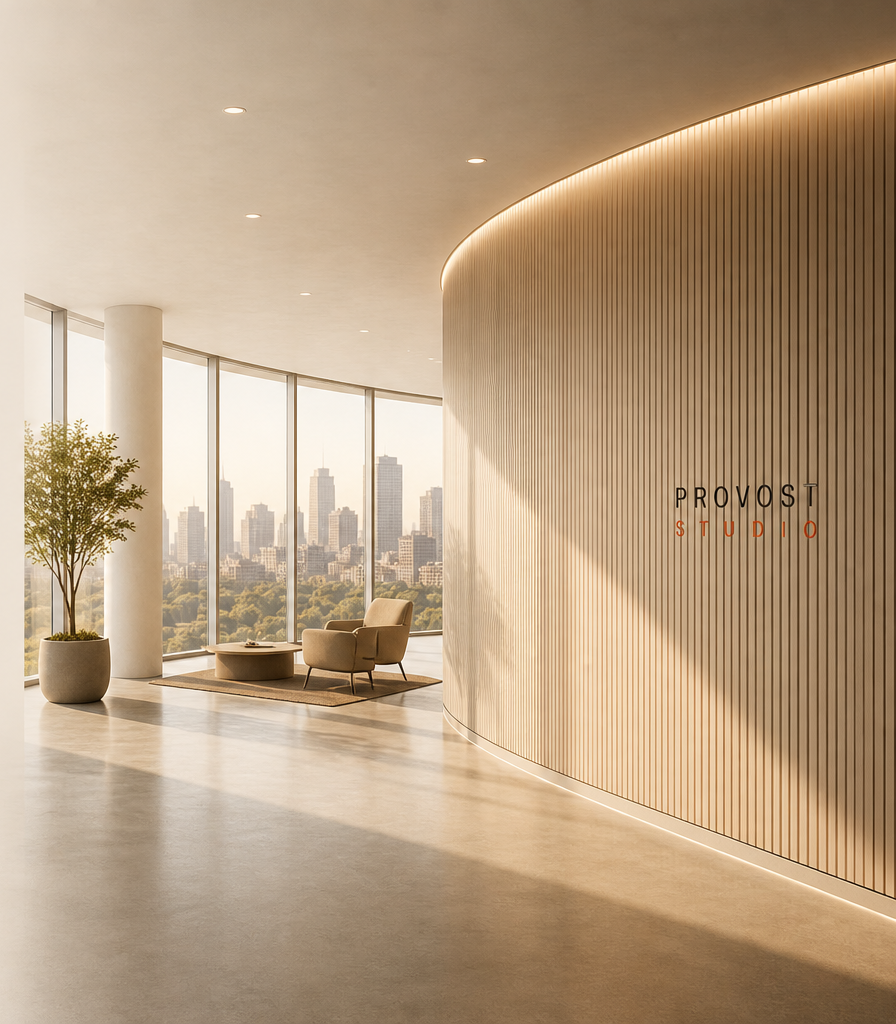 A warm, adaptable branded interior